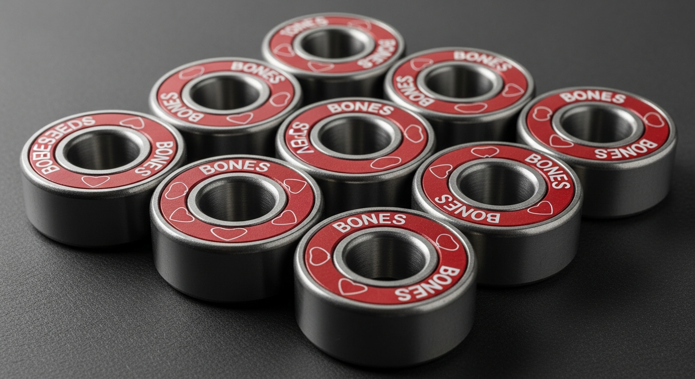 Roulements Bones Reds jeu de 8 skateboard vitesse constante qualité