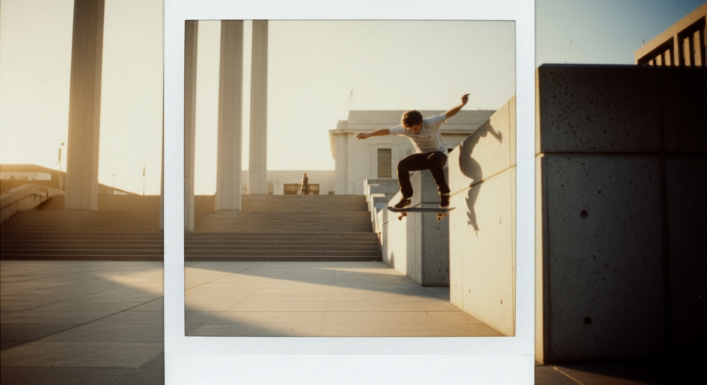 Embarcadero Plaza San Francisco skateboard 1986 style vintage