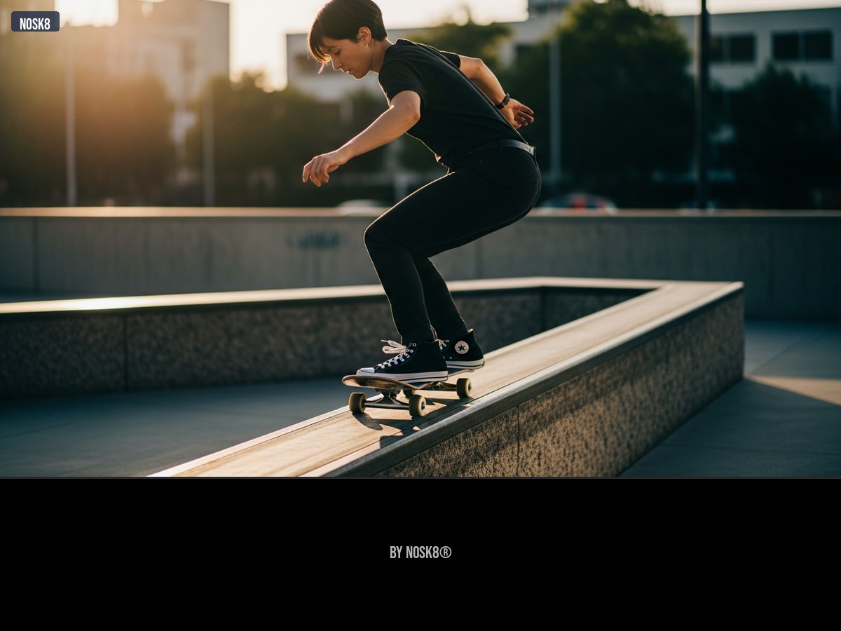 Alexis Sablone frontside crooked grind sur hubba en granite, détail du trick signature