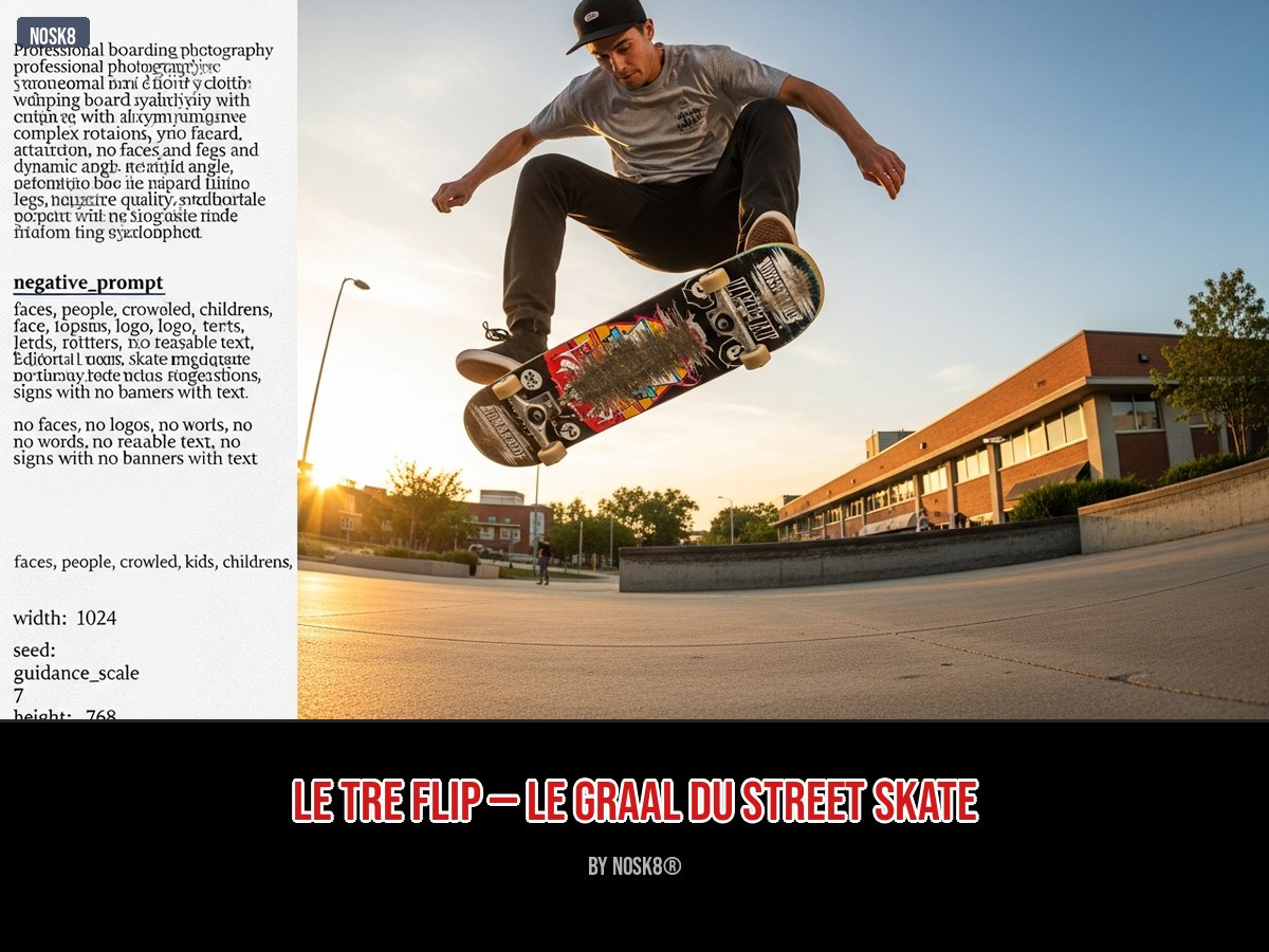 Le tre flip — le graal du street skate