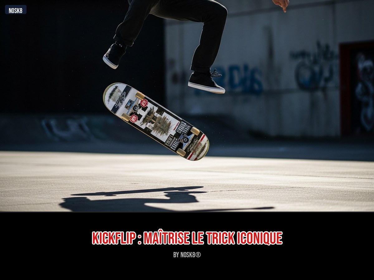 Kickflip : maîtrise le trick iconique