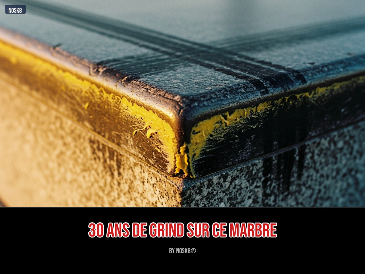 Ledge de marbre à la Justin Herman Plaza San Francisco, vestige du spot EMB