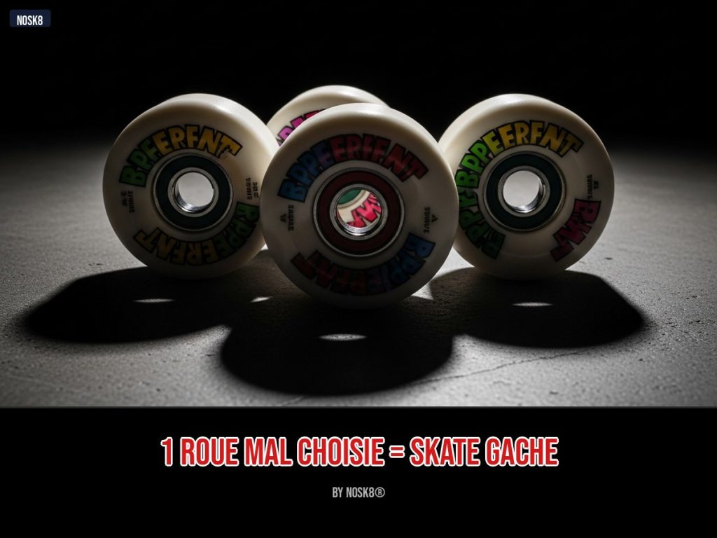Roues de skate 2026 — comment choisir le bon duro et le bon diamètre