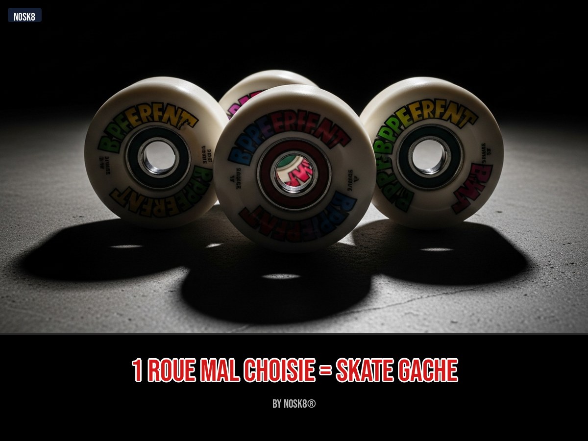 1 roue mal choisie = skate gache