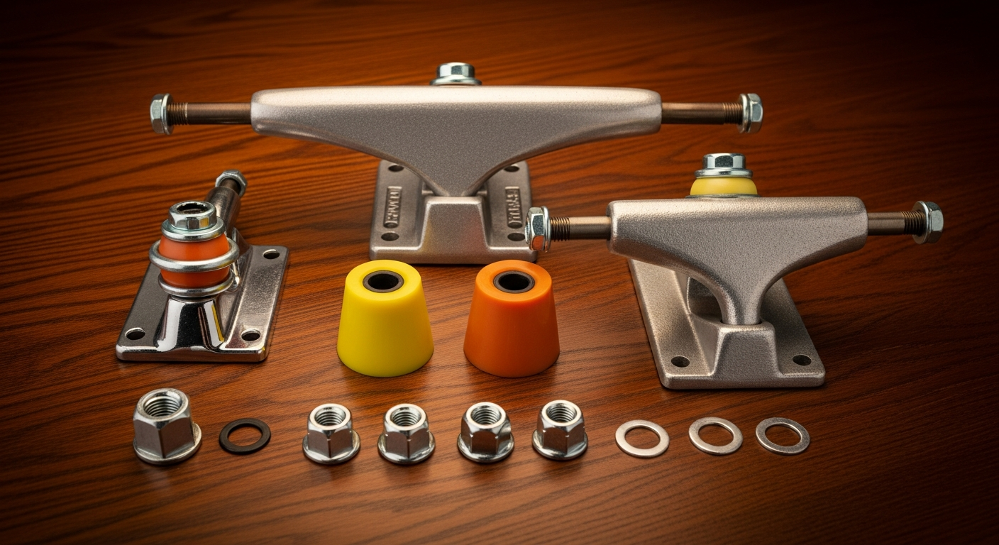 Composants truck skateboard bushings hanger baseplate
