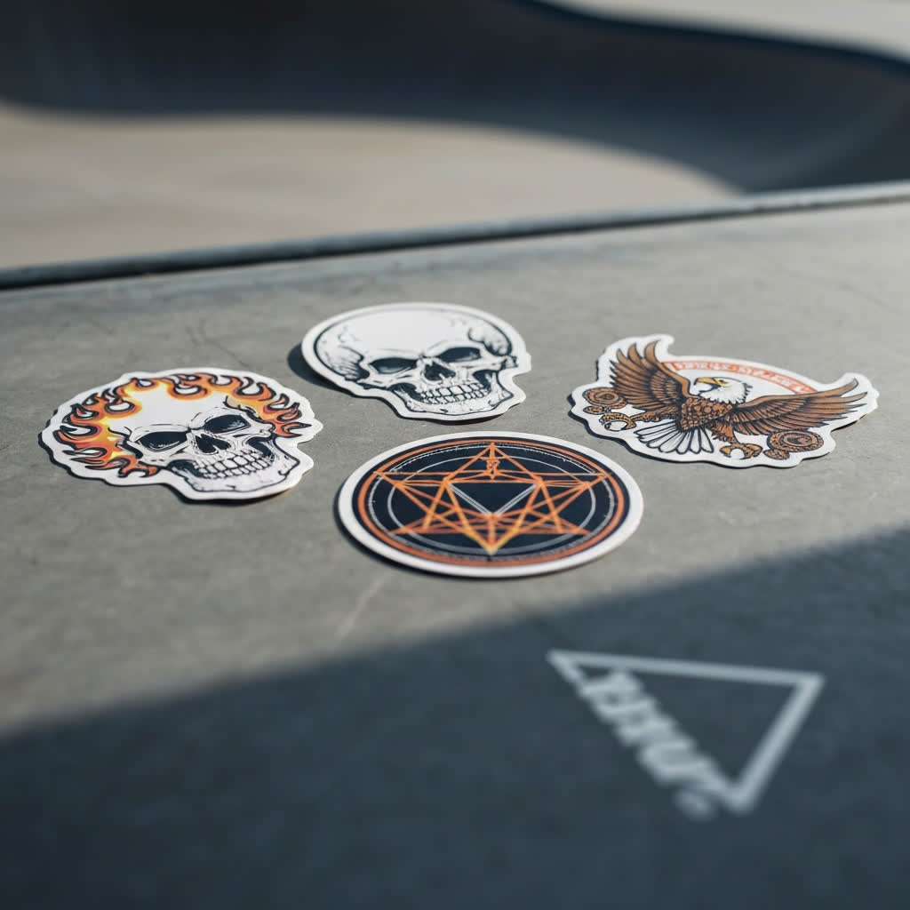 Pack 50 stickers skate mix brands