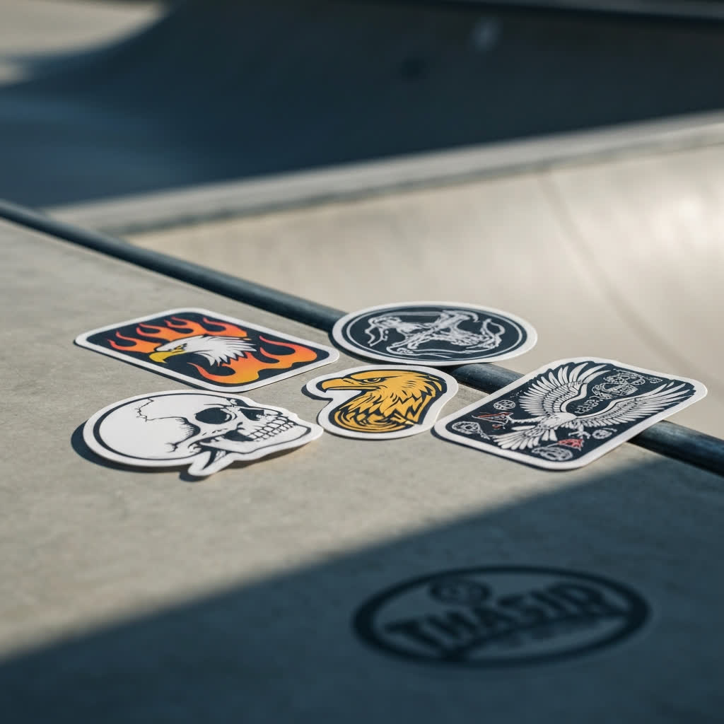 Stickers Skate Thrasher + Santa Cruz