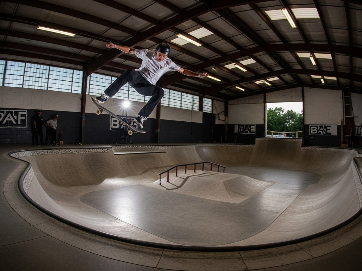 Skatepark of Tampa — ambiance contest indoor béton