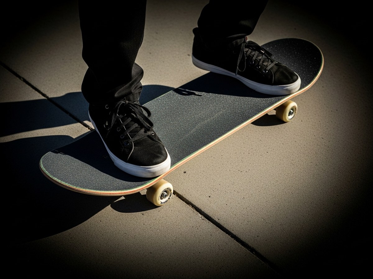 Placement des pieds sur la planche pour un pop shove-it
