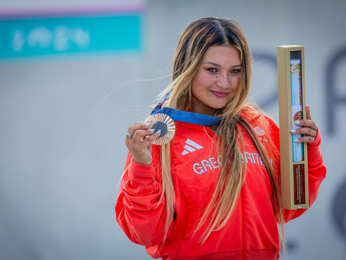 Sky Brown, skateboardeuse, médaillée aux Jeux olympiques de Paris 2024