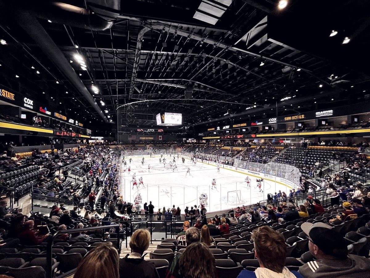 Intérieur de la Mullett Arena de Tempe, en Arizona, hôte du SLS Tempe Takeover 2026
