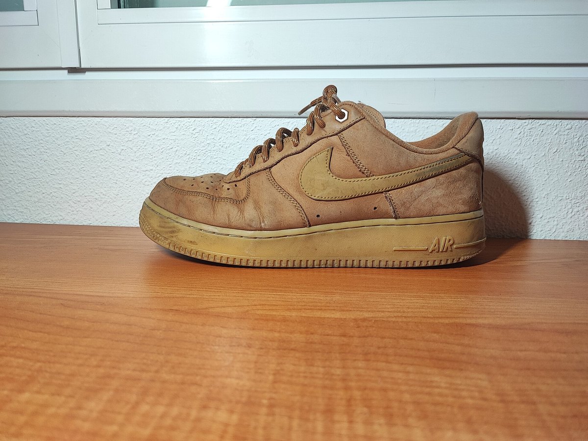 Nike Air Force 1 Low Flax patinée — le coloris Flax dont tout le monde parle