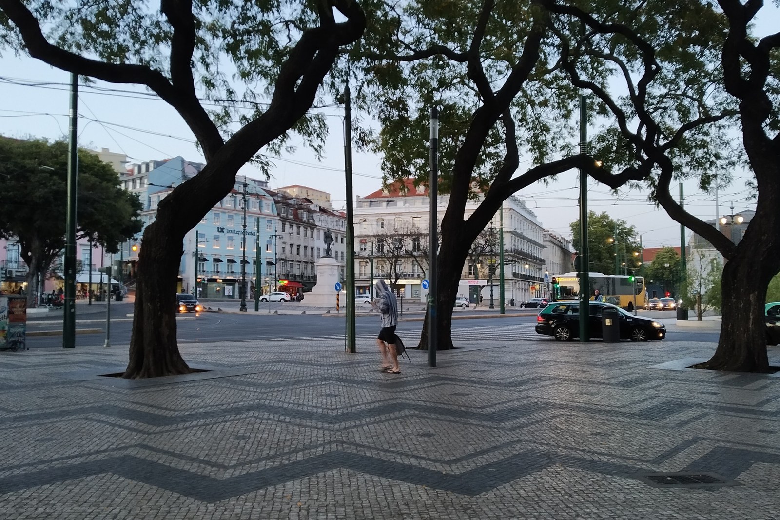 Praça Duque da Terceira devant la gare de Cais do Sodré à Lisbonne