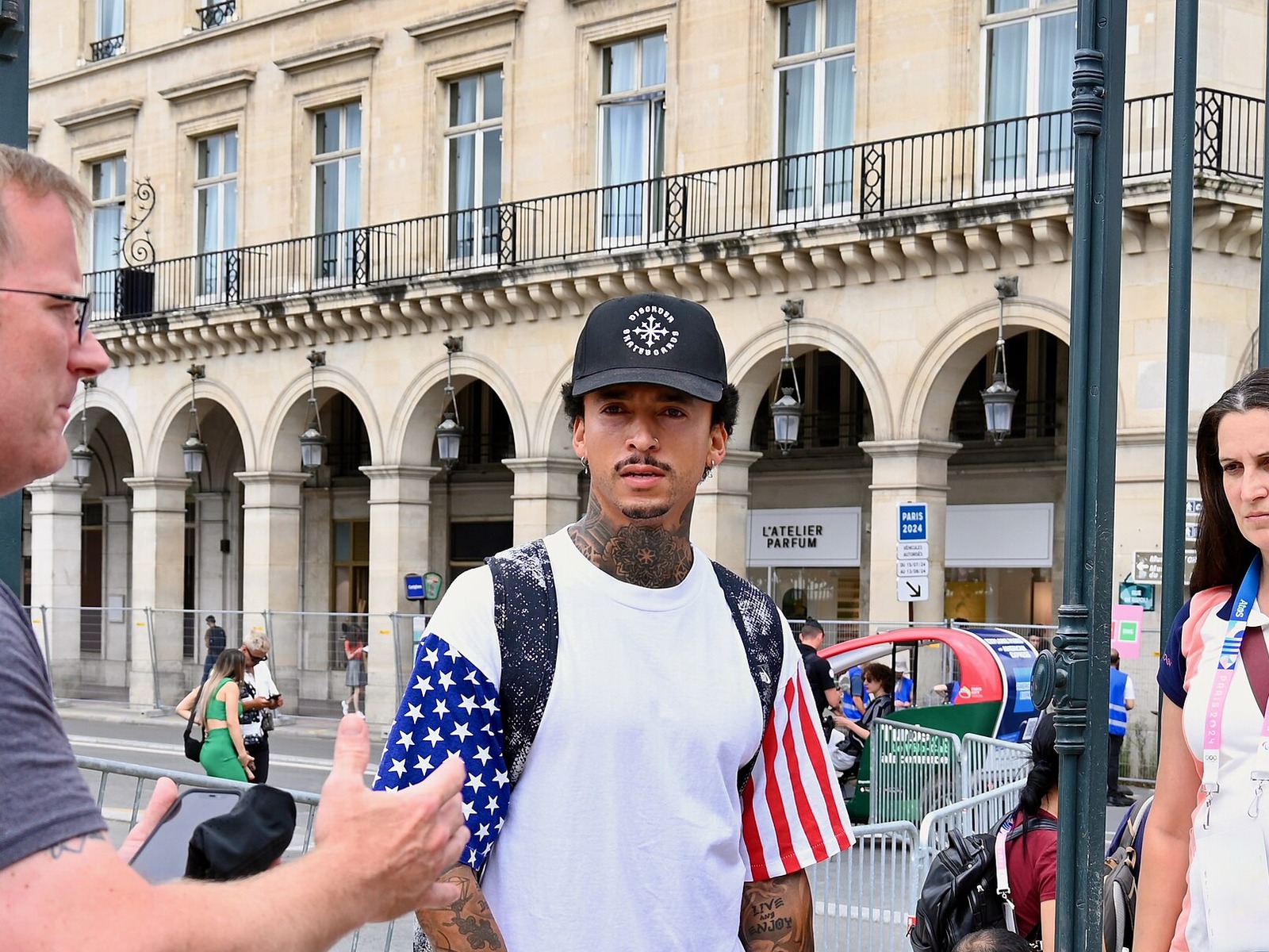 Nyjah Huston aux Jeux de Paris 2024, casquette Disorder et maillot américain — 1,3 million de vues pour sa part de 6 min 45