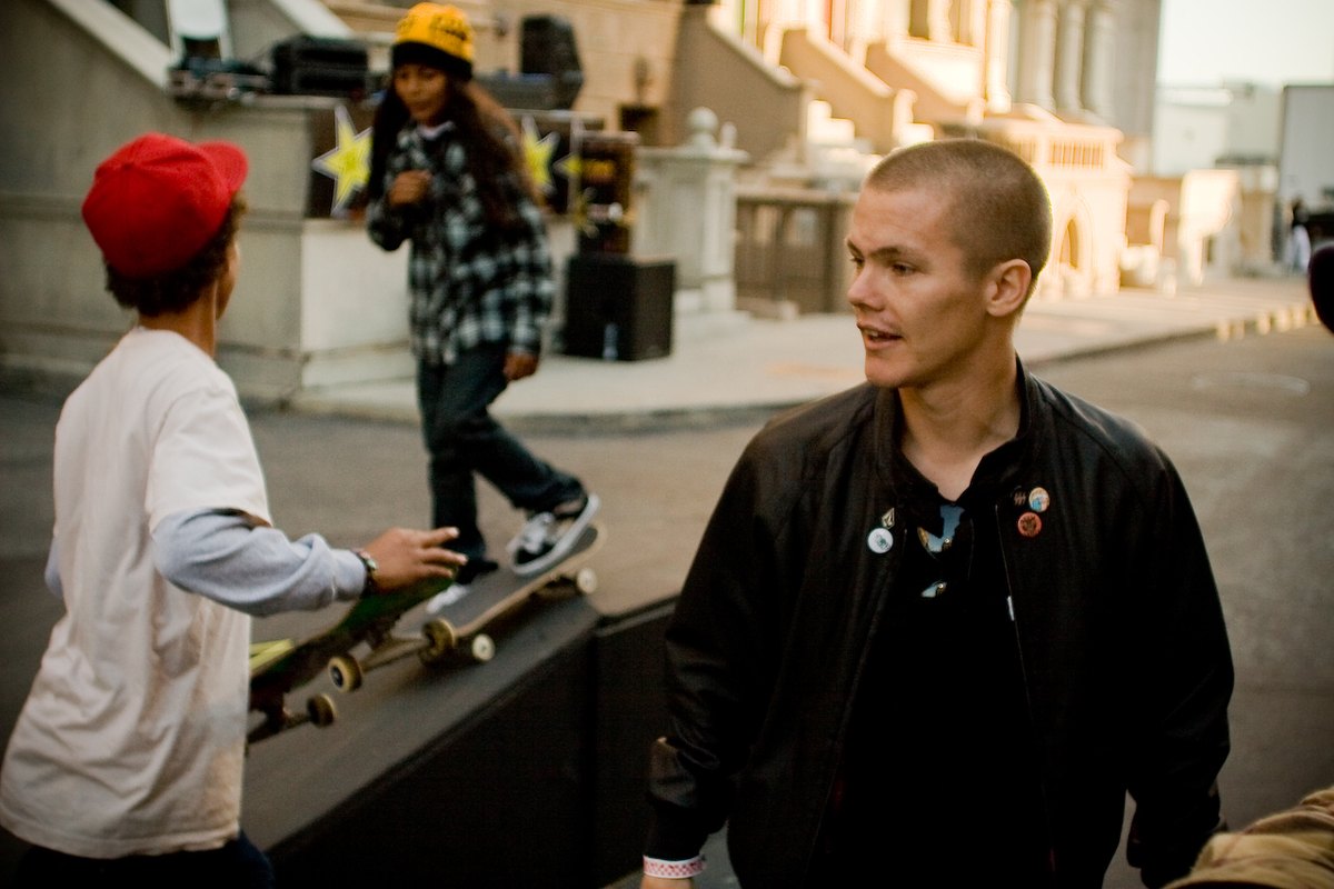 Geoff Rowley au Vans Downtown Showdown 2008, quatorze ans après son arrivée en Californie avec Flip