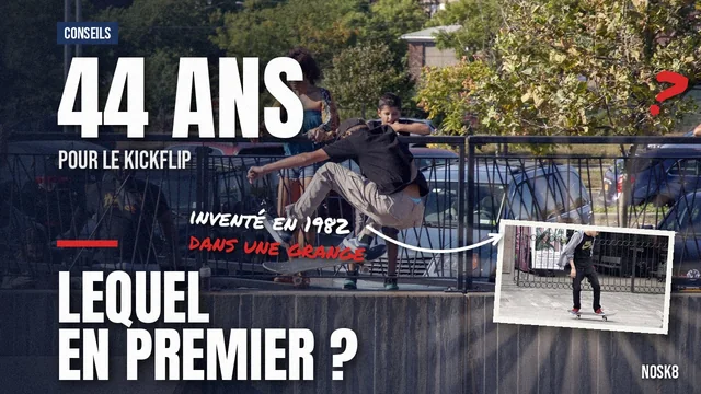 Le kickflip a 44 ans, le pressure flip se fait sans le pied avant : lequel tu apprends d&rsquo;abord ?