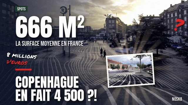 Copenhague dessine ses places avec les skateurs : pourquoi la France s&rsquo;arrête à 666 m² de bitume ?
