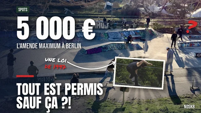 Berlin laisse tout passer aux skateurs — sauf une ligne à 5 000 €