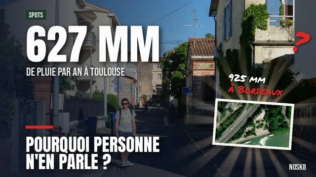 Toulouse reçoit 300 mm de pluie en moins que Bordeaux. Alors pourquoi personne ne parle de sa scène skate ?