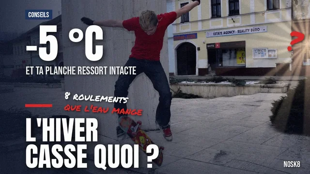Skate en hiver : 3 pièces de ton matos craignent l&rsquo;eau, le reste s&rsquo;en fout