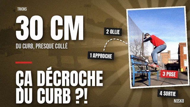 50-50 sur un curb : le premier grind, en 4 étapes
