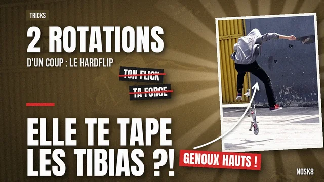 Hardflip : pourquoi ta planche te tape les tibias ? Ce que montrent les parts de Daewon Song