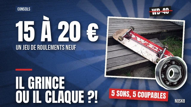 Ton skate fait un bruit bizarre : diagnostic en 5 points, tu répares ou tu rachètes ?