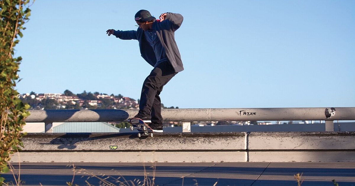 P-Rod en tailslide à San Francisco en 2010, deux ans après l'ouverture de sa boutique Primitive