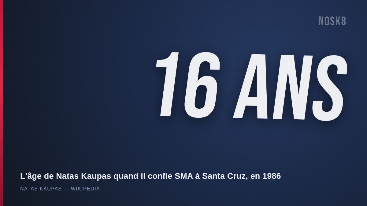 16 ans : l'âge de Natas Kaupas quand il confie la fabrication de Santa Monica Airlines à Santa Cruz en 1986