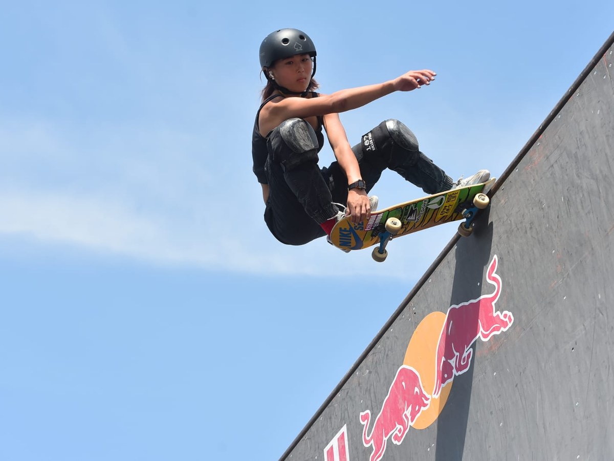 Une skateuse aux World Skate Games 2022