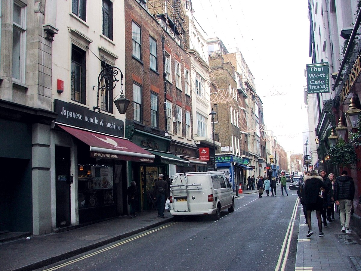 Brewer Street à Soho, la rue londonienne où Thames MMXX a ouvert sa boutique