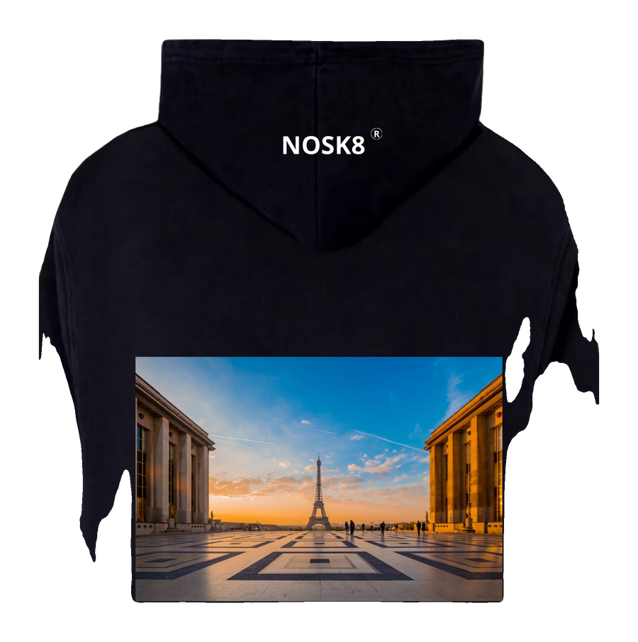 HOODIE NOSK8® P.B HEART #PARIS - vue 6